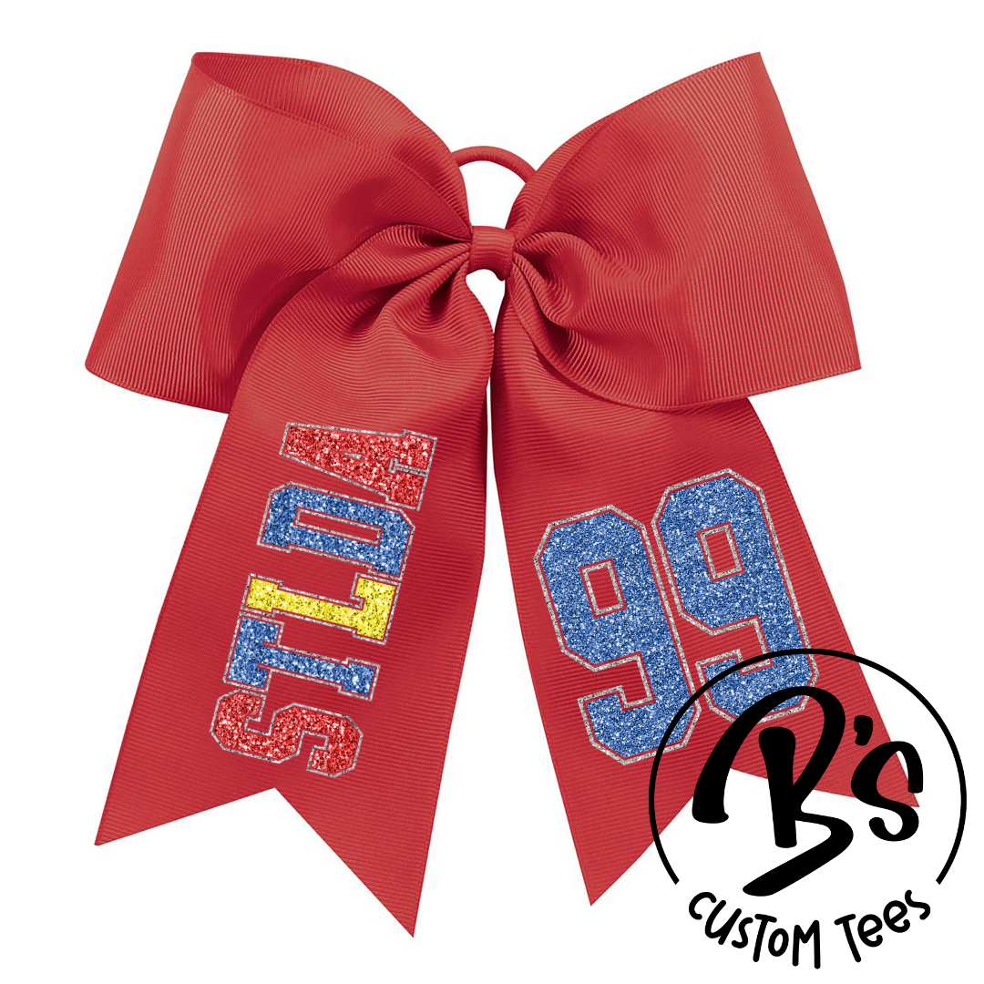 STLDA Hair Bow - Glitter