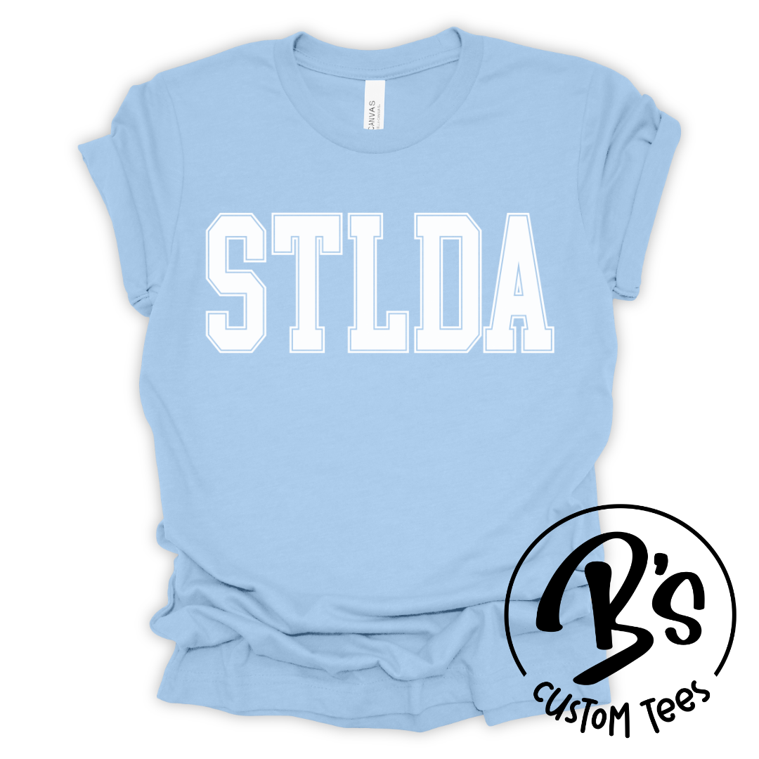 STLDA White Letters Tee