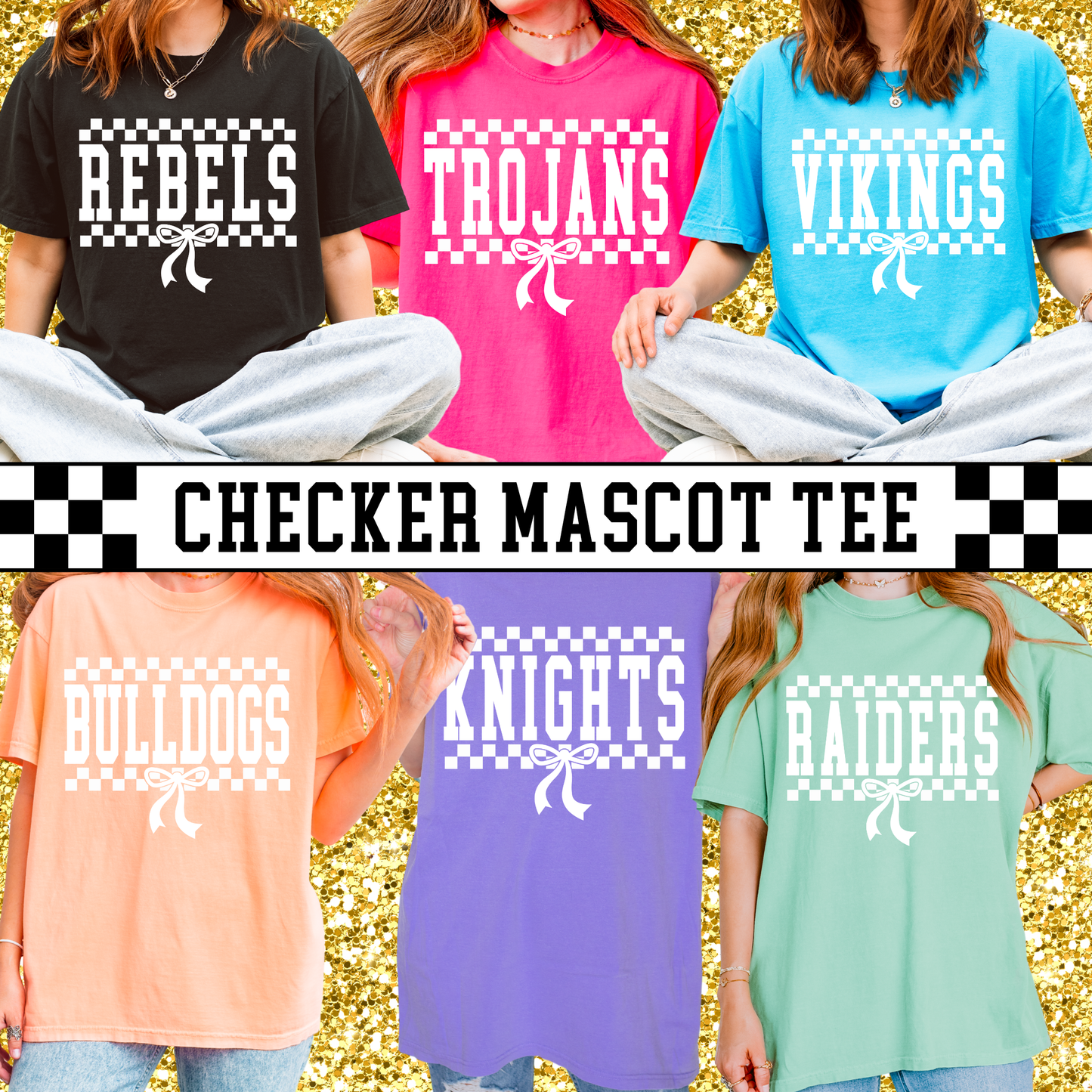 Checker Mascot Tee - Adult Sizes