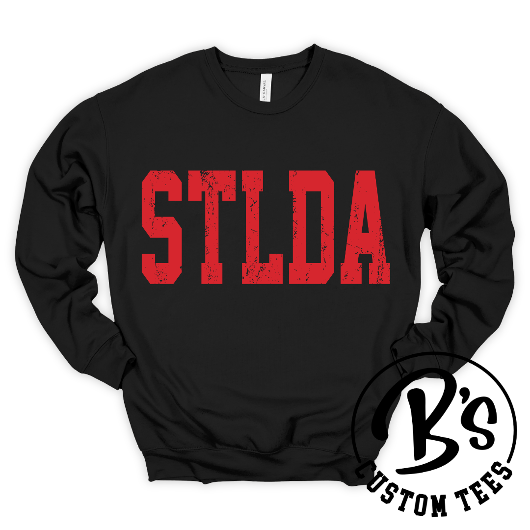 STLDA Distressed Red Crew