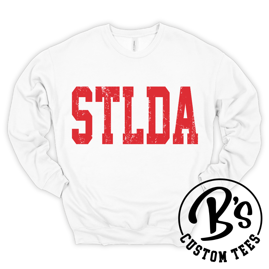 STLDA Distressed Red Crew