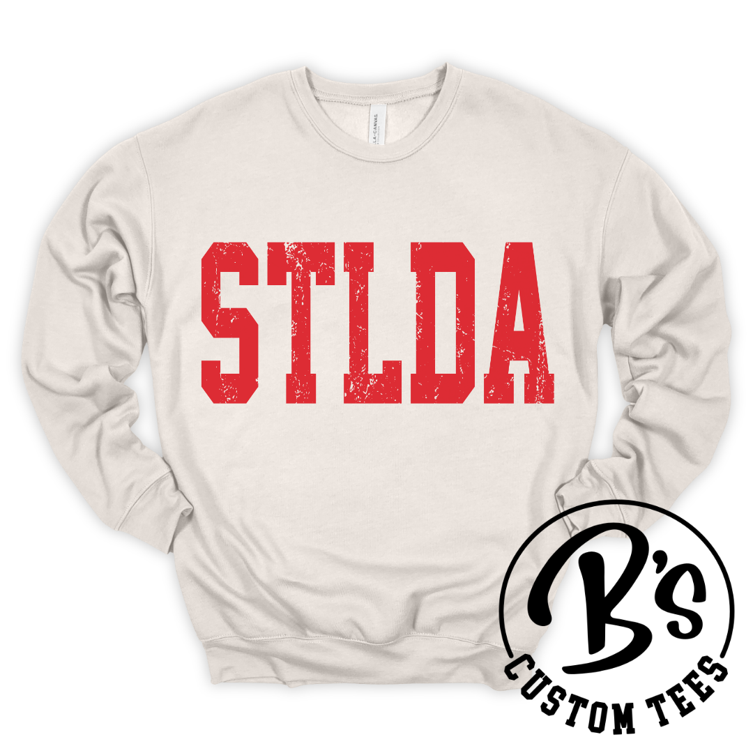 STLDA Distressed Red Crew