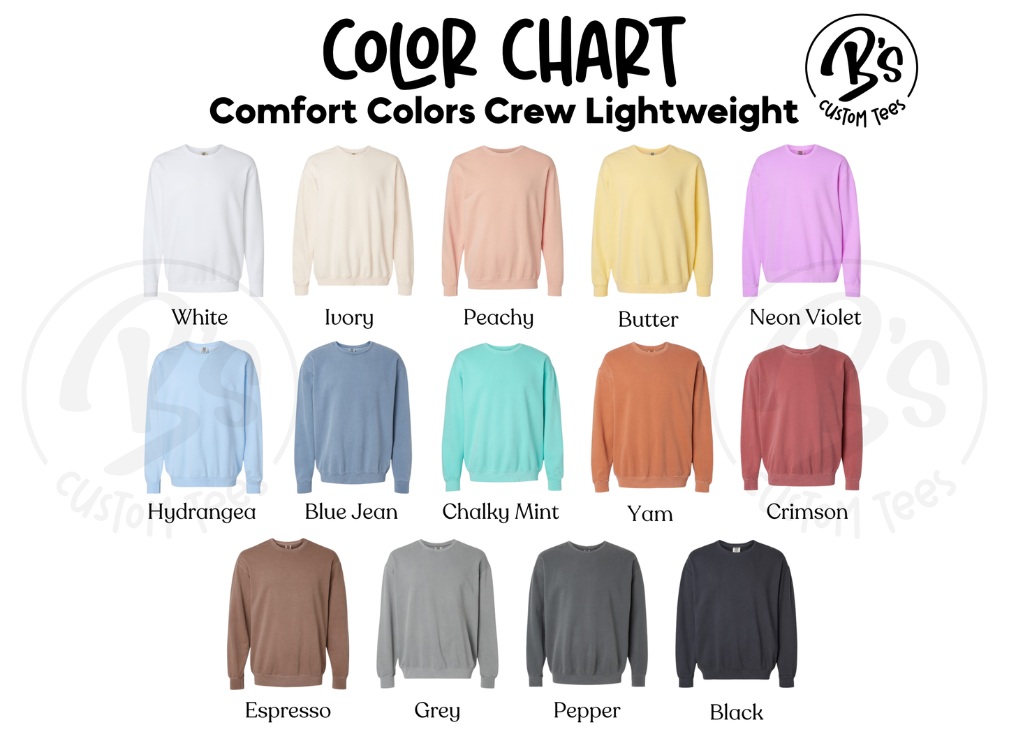 Side Mascot + Across the Sleeves Crewneck