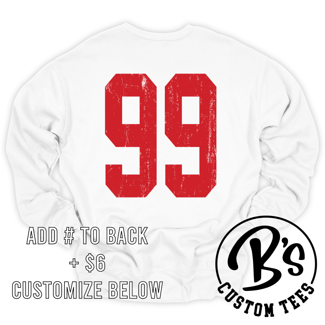STLDA Distressed Red Crew