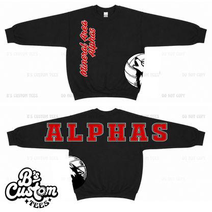 Alphas Across The Sleeves Sweatshirt #2