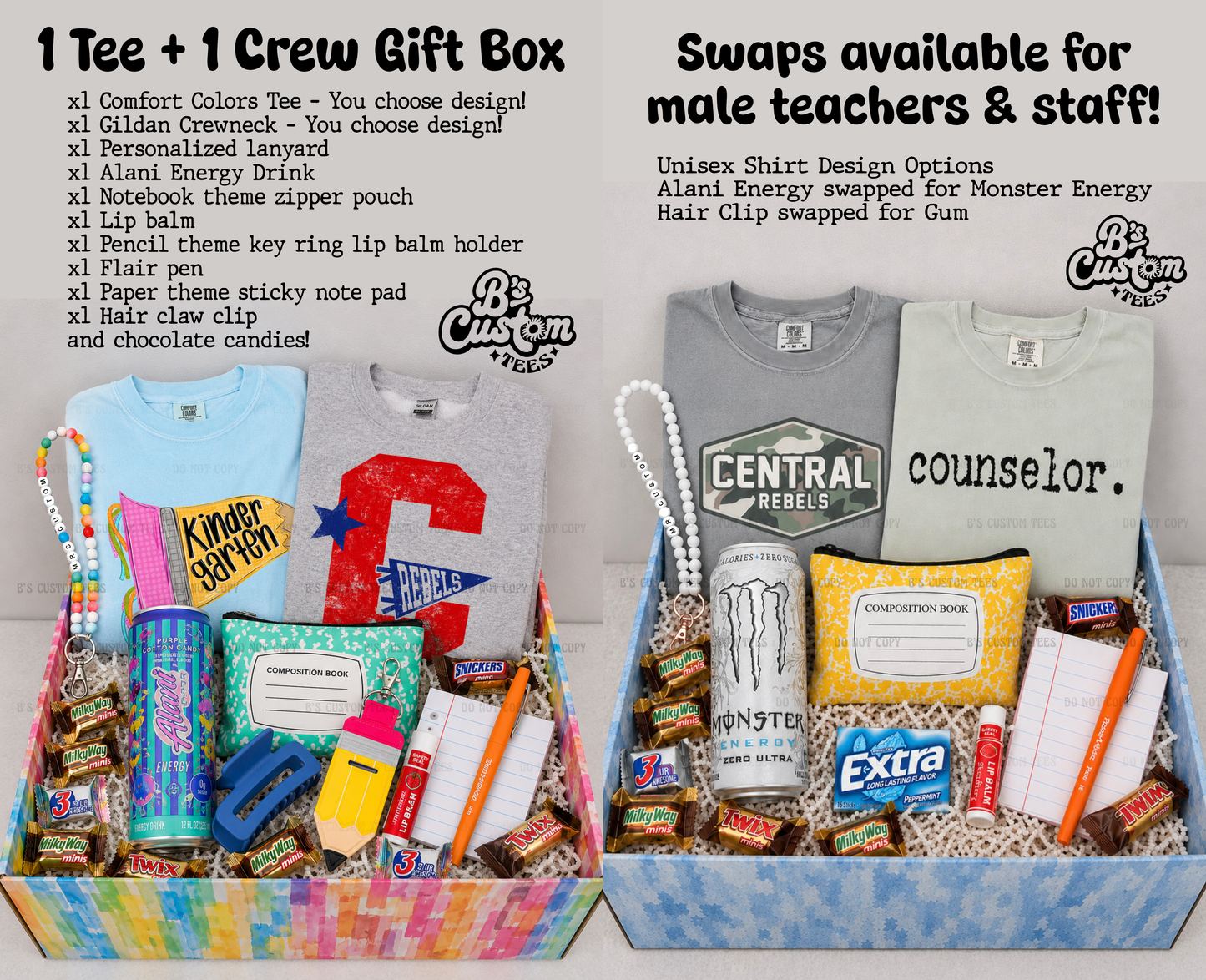 Back to School Gift Box - 1 Tee + 1 Crew