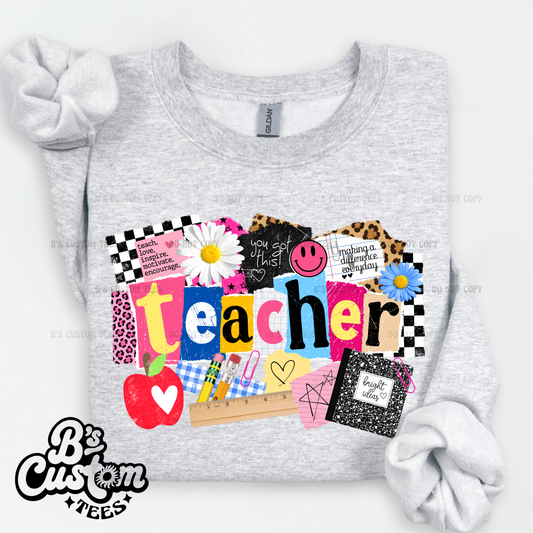 Teacher Scrapbook Collage