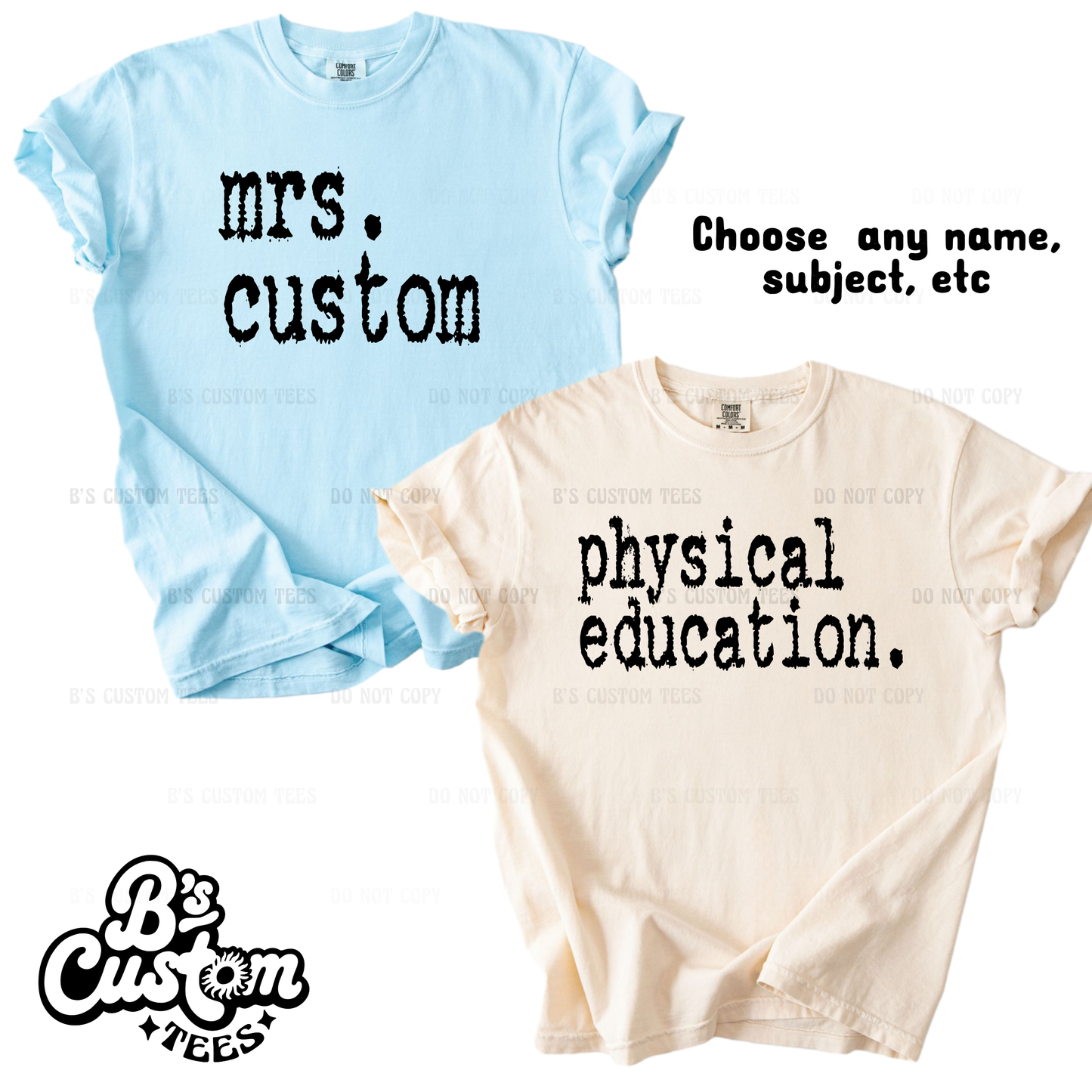 Typewriter Custom - Any Name, Subject, ETC (Copy)