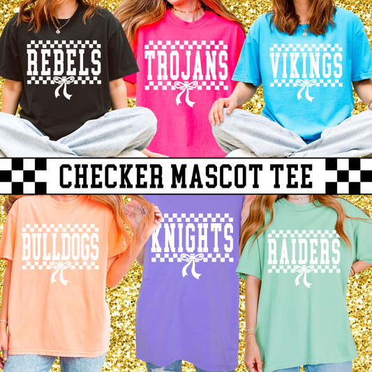 Checker Mascot Tee - Adult Sizes