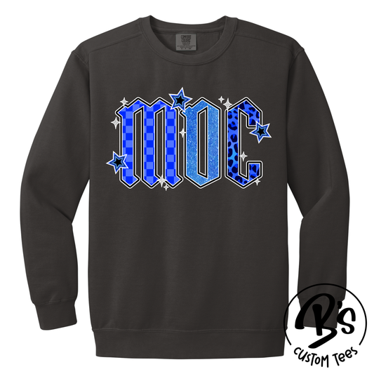 Adult Checker Leopard MDC Crewneck