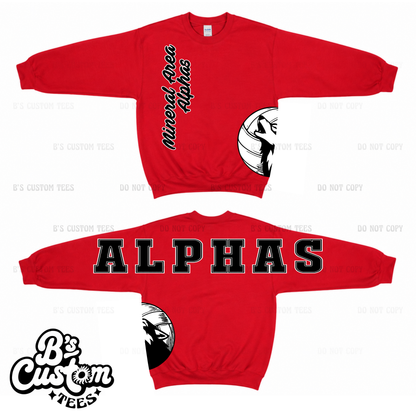 Alphas Across The Sleeves Sweatshirt #2