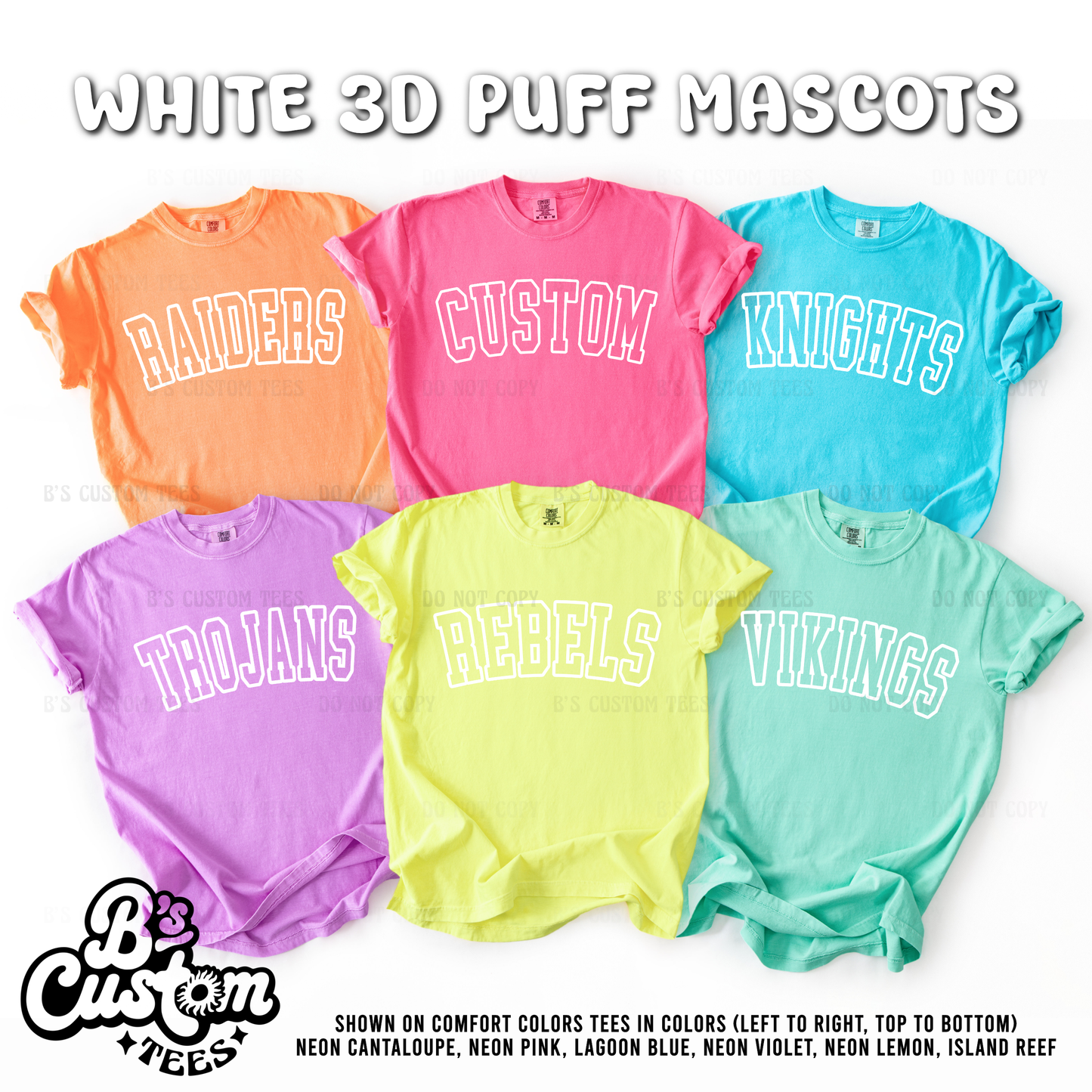 White 3D Puff Mascot Custom