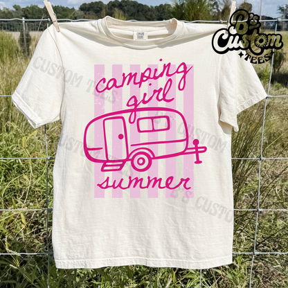 Camping Girl Summer