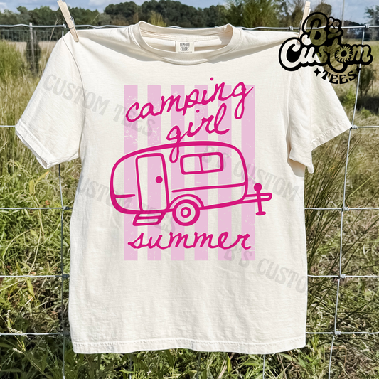 Camping Girl Summer