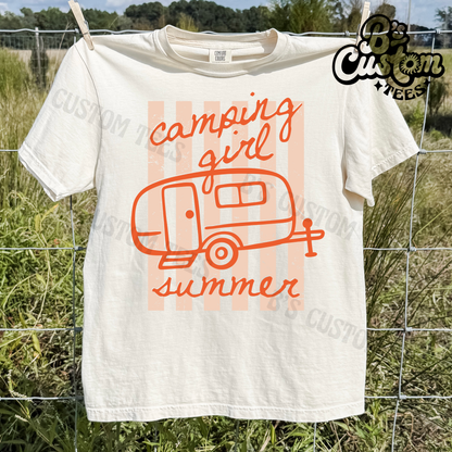 Camping Girl Summer