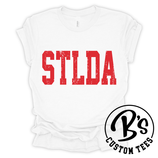 Youth STLDA Distressed Red Tee