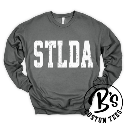 STLDA Distressed White Crew
