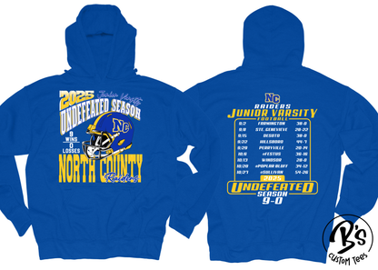 Raiders JV Football Undefeated Season - Hoodie