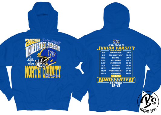 Raiders JV Football Undefeated Season - Hoodie
