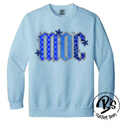 Adult Checker Leopard MDC Crewneck