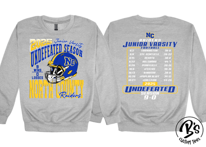 Raiders JV Football Undefeated Season - Crewneck Sweatshirt