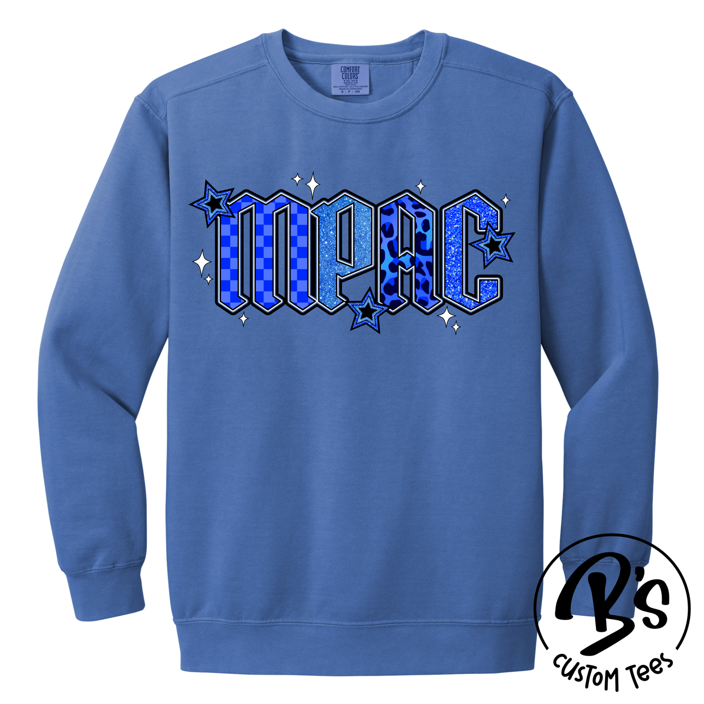 Adult Checker Leopard MPAC Crewneck