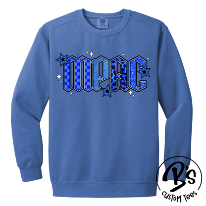 Adult Checker Leopard MPAC Crewneck