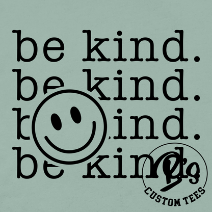 Be Kind Smiley Crew - Black Design