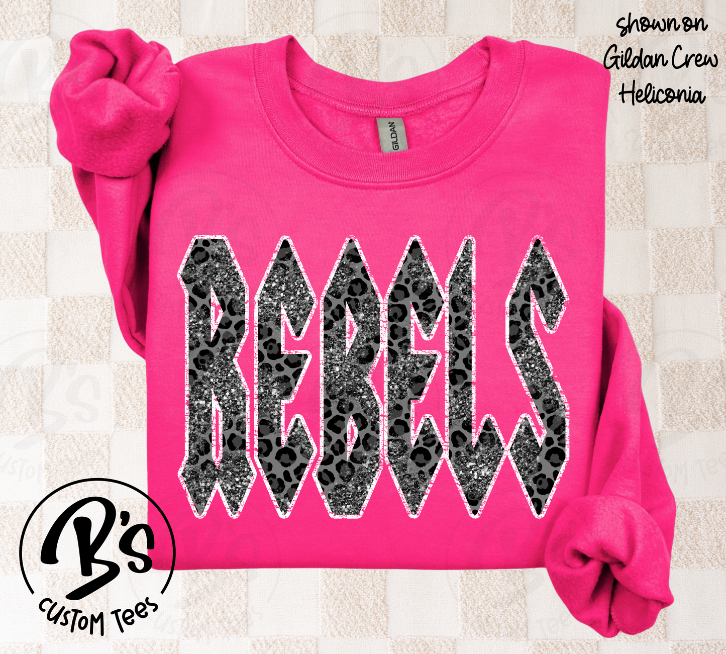 Rebels Black Leopard + Glitter