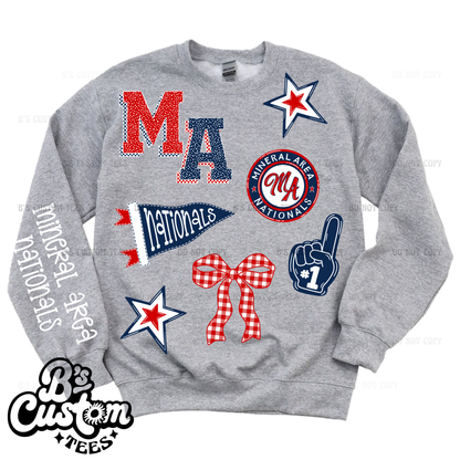 MA Nationals Doodle Collage Crewneck