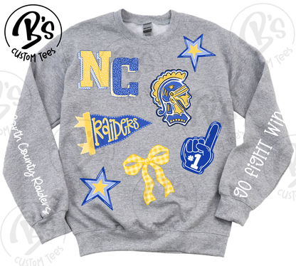 Raiders Sweatshirt Collage + Sleeves