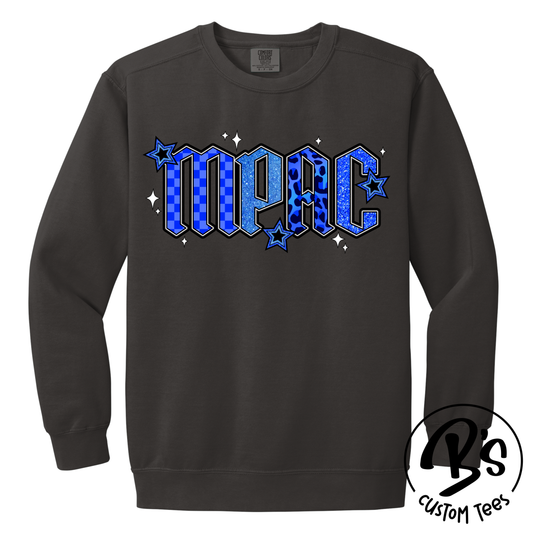 Adult Checker Leopard MPAC Crewneck