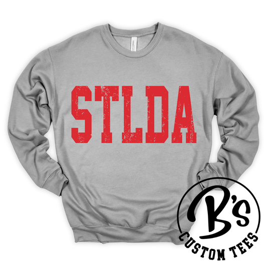 STLDA Distressed Red Crew