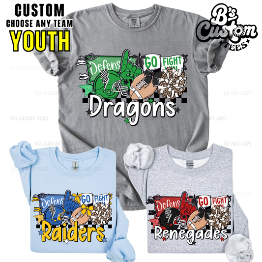 Football Mascot Custom YOUTH