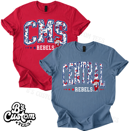 School Mascot Floral Custom