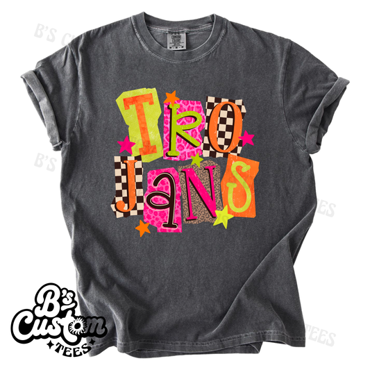 Neon Animal Print Mascot Custom