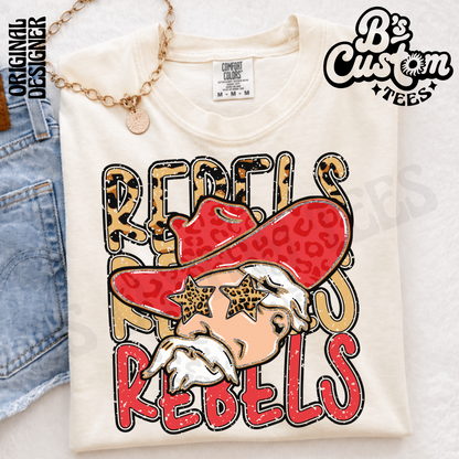 Rebels Leopard Mascot